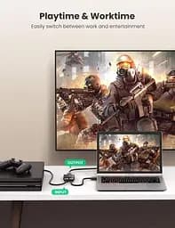 Спліттер UGREEN 2в1 HDMI Switcher 4K@60Hz CM217 (50966) - мініатюра 3