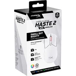 Миша HyperX Pulsefire Haste 2 Mini Wireless White (7D389AA) [102866] - мініатюра 9