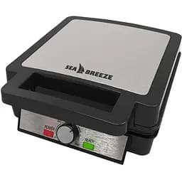 Електровафельниця SeaBreeze SB-0101 з антипригарним покриттям на 4 вафлі 1200 Вт Чорний