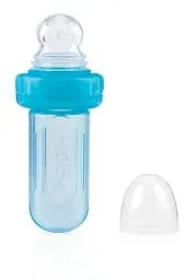 Силіконовий ніблер Nuby Easy Squeezy, з захисним ковпачком, блакитний (5577blu)