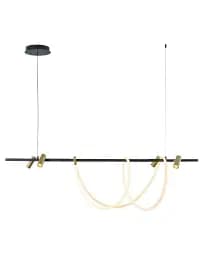 Люстра Zuma Line 2200277L Balbo Led 5x60+7.5W 3000K-6000K 5000Lm IP20