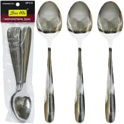 Ложка столовая "Без рисунка" 21 см X3-183, 6 шт. в уп.