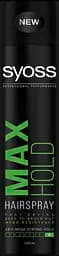 Лак для волос Syoss Max Hold Фиксация 5, 400 мл