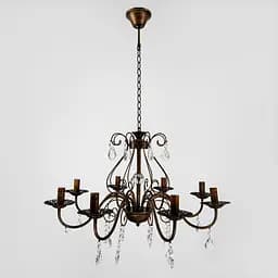 Вишукана люстра-підсвічник на 8 ламп у корпусі Ø 70 см | Арт. 6216/8 | Line F