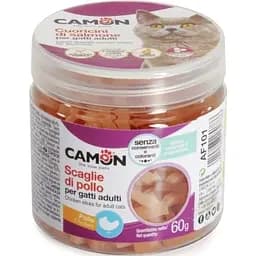 Лакомство для кошек Camon куриные хлопья 2.5 см 60 г