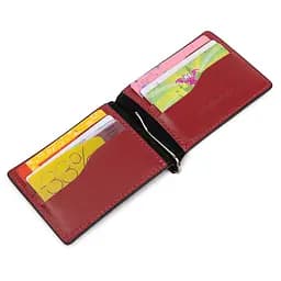 Шкіряний зажим для грошей GRANDE PELLE 12х8х0.7 см acs0018644 - мініатюра 4