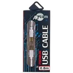Кабель для принтера Atcom USB 2.0 AM/BM 0.8m (14370) - мініатюра 2
