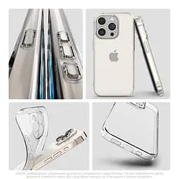 Прозрачный чехол для Apple iPhone 16e/17e с защитой камеры, тонкий, силиконовый, бесцветный, ударопрочный, противоударный бампер с закрытой камерой, ArmorStandart (ARM76264) - мініатюра 4
