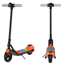 Детский электросамокат GIANT Kids ES1 оранжевый, с LED-подсветкой деки и колес, от 4 лет