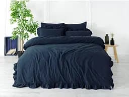 Постільна білизна Exclusive Dress Blue Варена Бавовна Limasso pbe0051005