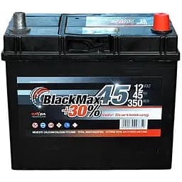 Акумулятор BlackMax 6СТ-45Ah 350A Asia (-/+) 238х129х227 мм B4021