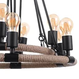 Люстра Brille лофт підвісна свічка E27 60W BK (BL-324S/14) - мініатюра 2