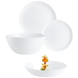 Уценка. Сервиз Luminarc Ammonite White, 6 персон, 19 предметов, белый (P9103)