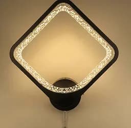Стильний настінний LED світильник у чорному корпусі Line F 2281/1L Q BK - мініатюра 3