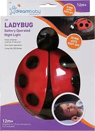 Нічний світильник DreamBaby Ladybug, червоний з чорним (F689) - мініатюра 3