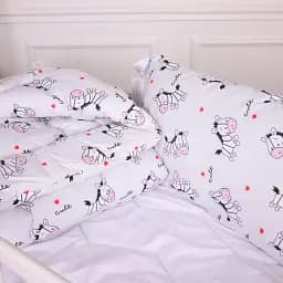 Набір дитячий MirSon зима Kids Time 20-0040 Cute white zebra 110x140 см бавовна: ковдра з подушкою (2200009671241) - мініатюра 2