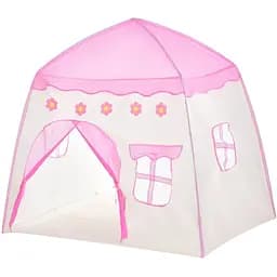 Каркасний намет-будиночок Intex MR 1310-2 з трьома вікнами-сітками, входом на зав'язках, рожева