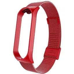 Ремешок Миланская Петля Mi Band 3/4/5/6 Красный (07)