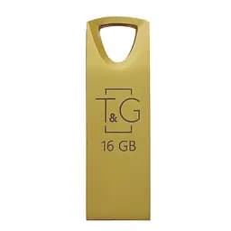 Флеш-накопичувач USB 16GB T&G 117 Metal Series Gold (TG117GD-16G) - мініатюра 2