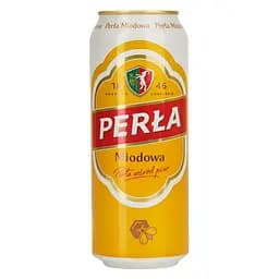 Пиво Perla Miodowa світле фільтроване 5.4% 0.5 л