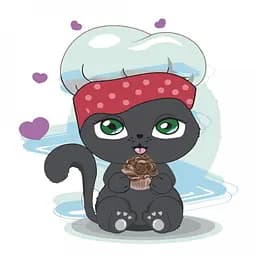 Набор для росписи по номерам Пекарь-пушистик, Strateg, 30x30 см, ES103