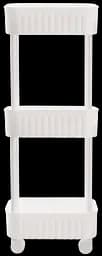 Етажерка 3-х ярусна 6020 Honeycomb WHITE 17х27х73 см VIOLET HOUSE meb0000380 - мініатюра 2