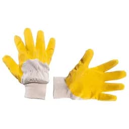 Рукавички робочі захисні Intertool скляра латексна 10.5" жовті (в упаковці 6 шт.)