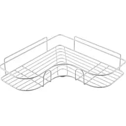 Полка настенная Stenson TD01322 угловая 26.5x26.5x9.5 см белая (25481)