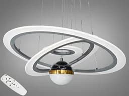 Новинка, світлодіодна люстра з додатковим підсвічуванням, 90 Вт