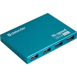 Хаб USB Defender 3.0 -> 7xUSB 2.0 active aluminium body (83505)