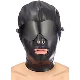 Маска Fetish Tentation Enjoy Pain BDSM Hood With Mask черный