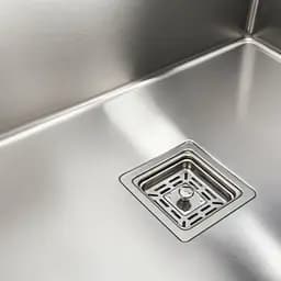 Кухонна мийка нержавійка Platinum Handmade 70x50 HSB (квадратний сифон 3,0/1,0), Нержавіюча сталь - мініатюра 5