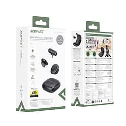 Бездротова мікрофонна система ACEFAST R1 wireless lavalier microphones Black (6974316284895) - мініатюра 2