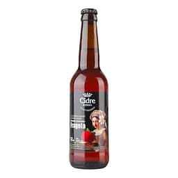 Сидр солодкий Cidre Royal Fragola Яблучний з полуницею газований купажний звичайний  5% 0.33 л