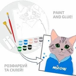 Набір картина 3D Rosa Talent Meow МДФ ґрунтован 18х20 см  - мініатюра 2