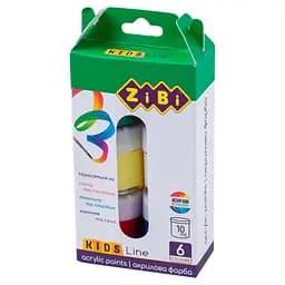 Акриловые краски ZiBi Kids Line 6 цветов (ZB.6660)