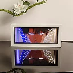 Світильник нічник 3D Атака титанів Леві Аккерман Attack on Titan Levi Ackerman 20 см NL3D AT LA 01