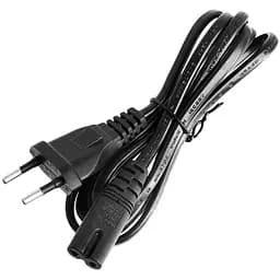 Кабель живлення C7 2pin для радіо 1.5 м Чорний