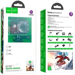 Камера Hoco DV100 action sports Camera Спортивна (6942007616799) - мініатюра 7