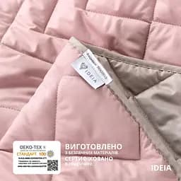 Двостороннє покривало Ideia Izzi пудровий та сірий 240 х 220 см (8-34586 пудра/св.сірий) - мініатюра 6