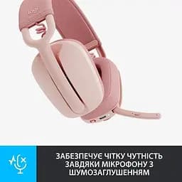 Бездротові навушники Logitech Zone Vibe 100 Wireless (981-001224) блютуз гарнітура рожева - мініатюра 4