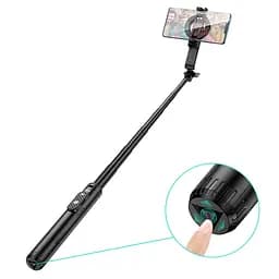 Монопод для селфі Hoco K25 magnetic трипод + знімний BT пульт Black - мініатюра 5