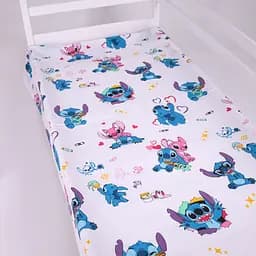 Простирадло MirSon бязь Kids Time Cute Stitch White 220x240 см (2200012553039)