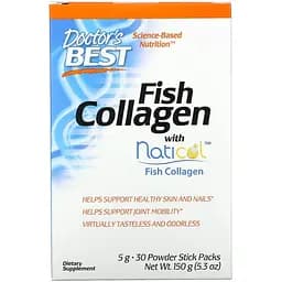 Препарат для суставов и связок Doctor's Best Fish Collagen with Naticol 30 пакетиков