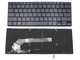 Клавіатура для ASUS UX370, UX370U, UX370UA (RU Gray з підсвічуванням)
