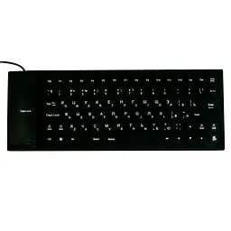 Безшумна комп'ютерна клавіатура Flexible Keyboard, гумова клавіатура для пк | клавіатура до компа (ST) - мініатюра 3