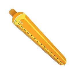 Линейка деревянная фигурная Фрукты, 12 см