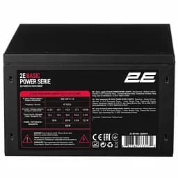 2E Блок питания Basic Power (400W), 80%, 120мм, 1xMB 24pin(20+4), 1xCPU 8pin(4+4), 3xMolex, 4xSATA, 1xPCIe 8pin(6+2)