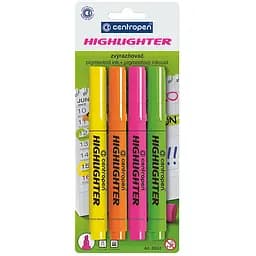 Набор маркеров Centropen Highlighter 8552/04, 4 шт. (8552/4/BL)