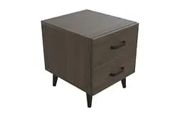 Тумба Віва 2 на конусних ніжках Ferrum-decor 41x35x40 Чорний метал ДСП Дуб Сонома Трюфель 16 мм (FRD-106813) - мініатюра 3